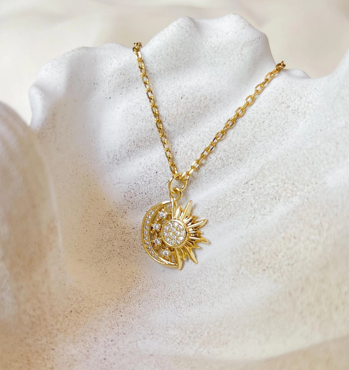 SoleLuna™️- Collana con ciondolo SoleLuna