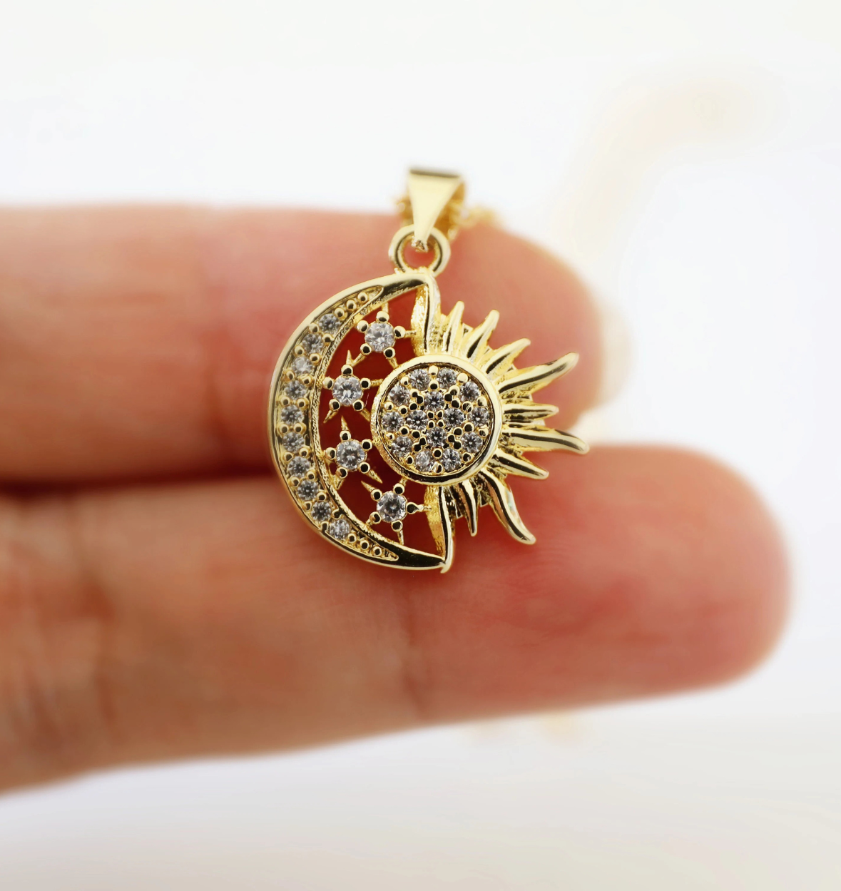 SoleLuna™️- Collana con ciondolo SoleLuna